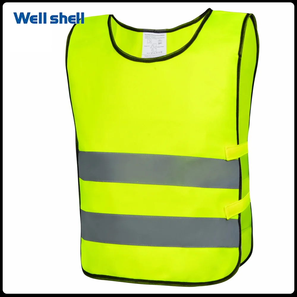 
OEM Orange Yellow Kids Plain high visibility Children reflective safety vest 