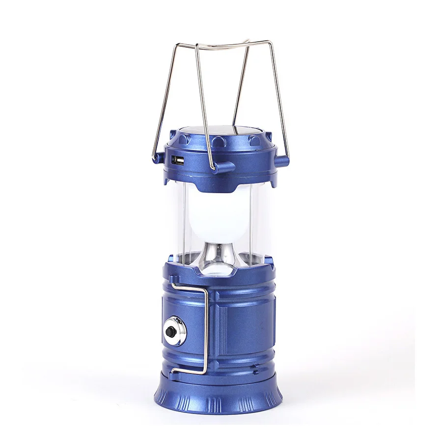 
2019 new multi function rechargeable flashlight led solar pop up camping lantern 