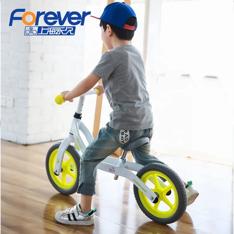 FOREVER 1266S 12 inch Baby Aluminum Alloy Push Bike Children Walker  Balance Bike Kids Learning Training No Pedal Bicycle