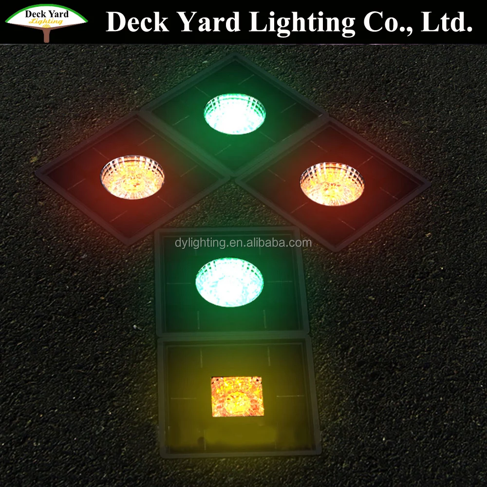 Square Lighting Outdoor Step Stair Paver Light Led Color Changing Step Lights