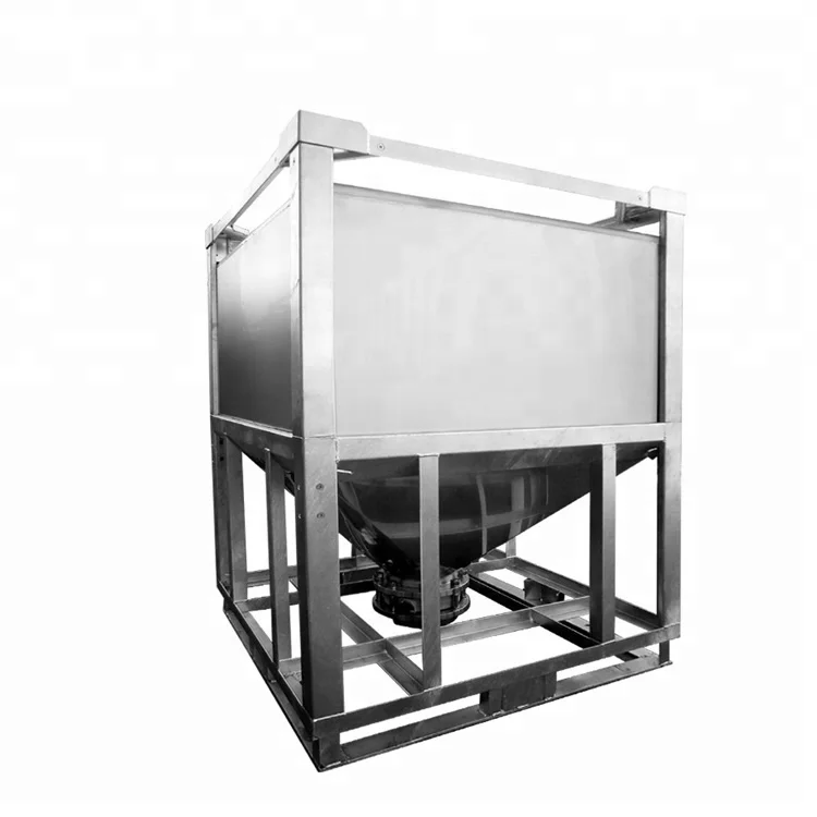 304 Stainless Steel IBC 1000 ltr UN 31A/Y approval dangerous goods storage tank