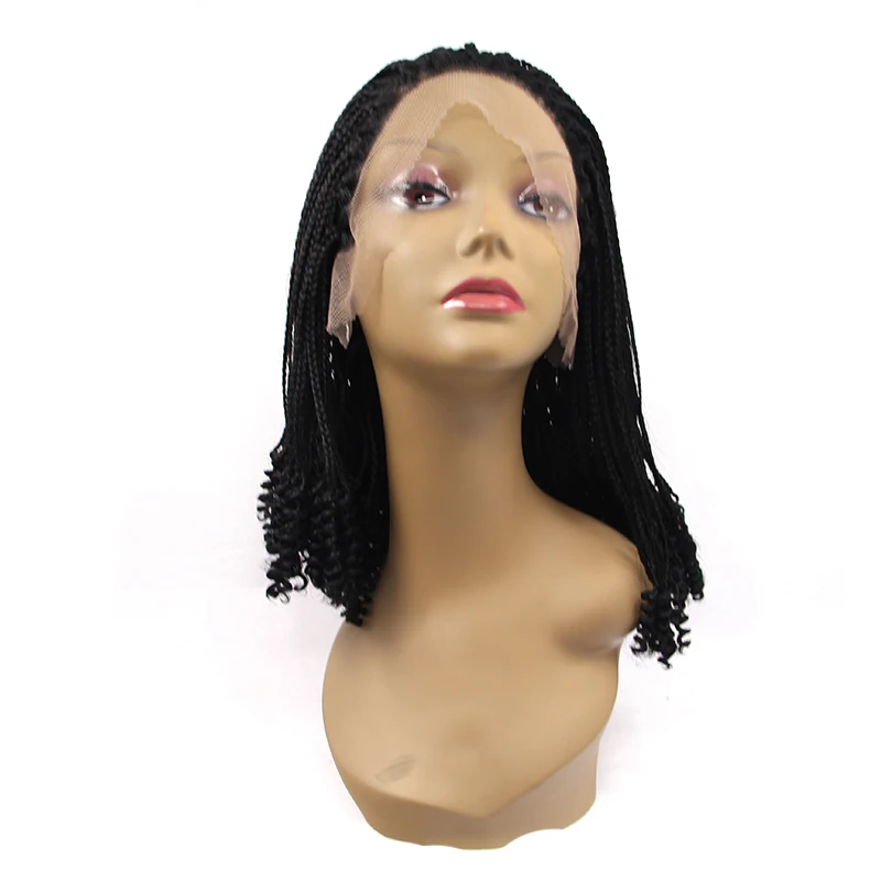 Cheap Human Hair Lace Front Wig Synthetic Wig Soft Dreadlocks Braids Wig