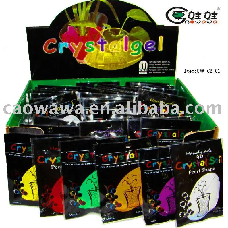 crystal ball/ crystal soil magic water bead/ water gel Big beads crystal mud colorful personality