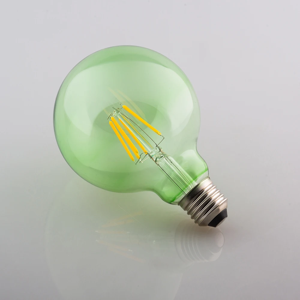 red colour g125  filament bulb 4w e27