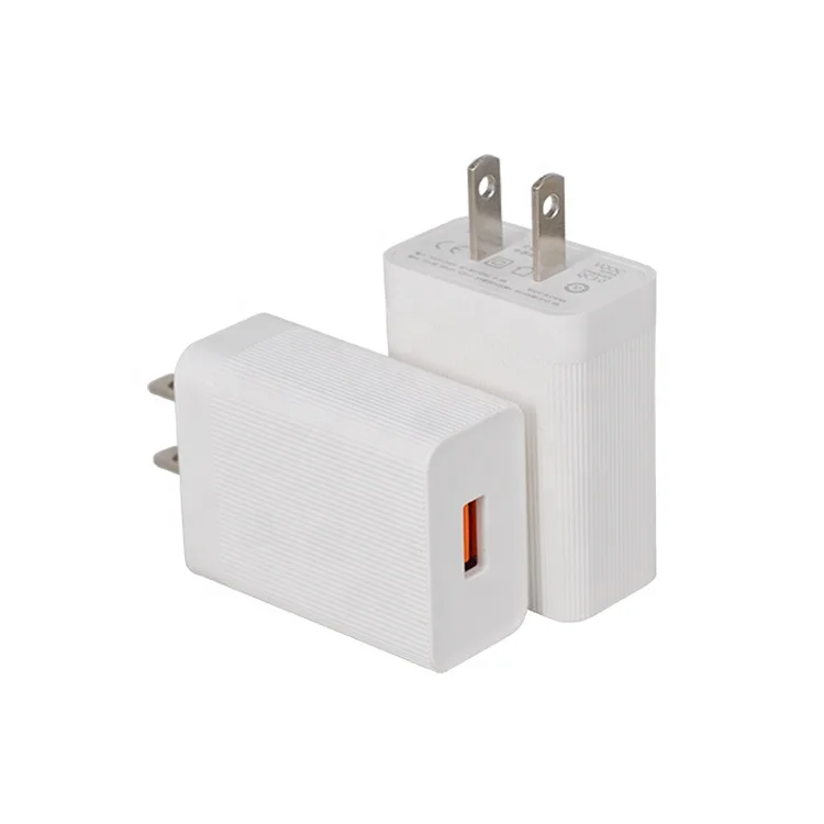 Wholesale US EU Plug  Charger 18W Quick Charge 1 USB Port Laptop Power Adapter Universal Chargers