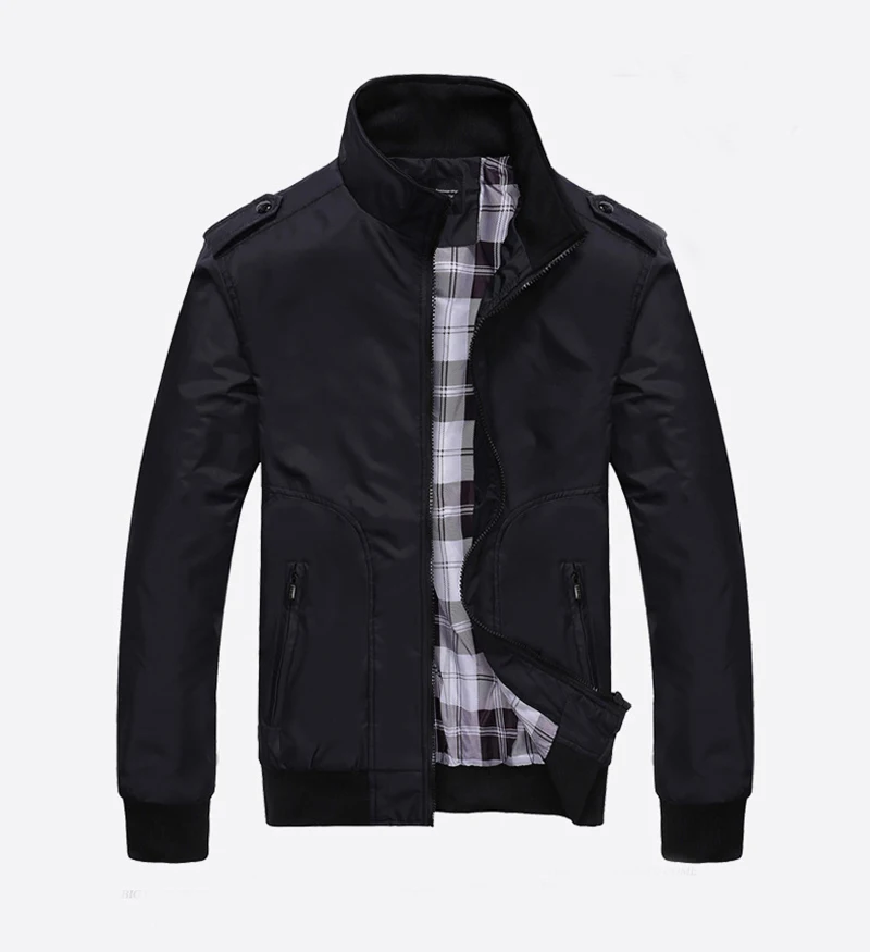 
Wholesale Fashion High Quality Winter Softshell Nylon Mens Zipper Jacket 