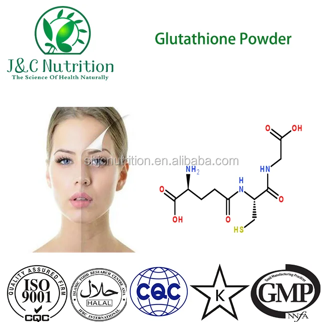 Hot sell best quality skin whitening l-glutathione powder, L-glutathione reduced powder bulk
