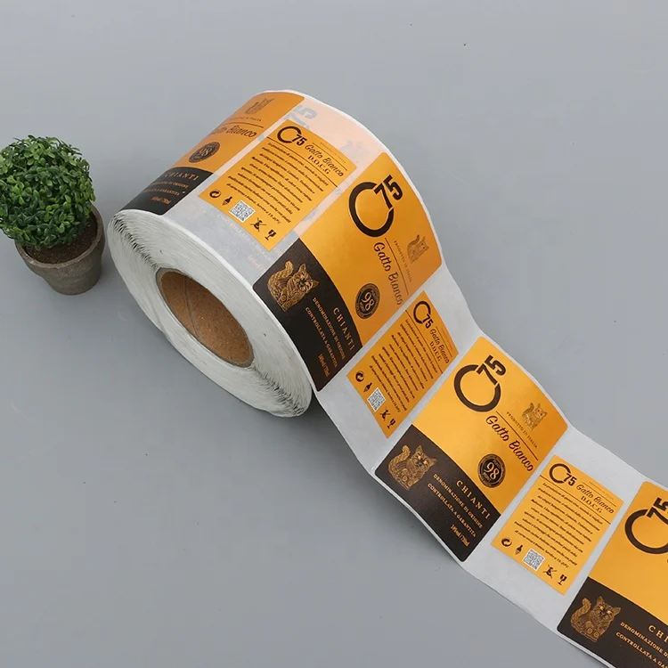 Custom Food Fruit Jam Jar Packaging Sticker Roll Etiquette Waterproof Printed Self-Adhesive Labels for Jars