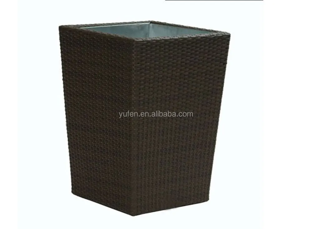 all weather rattan rectangular planter box