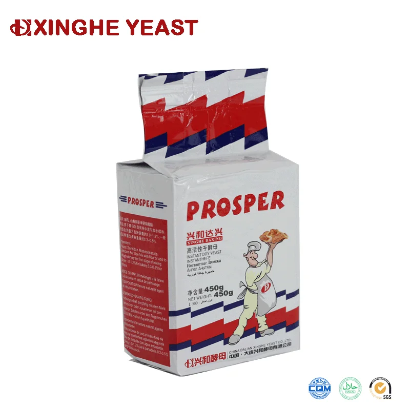 Поставщик дрожжей Dalian Xinghe Prosper бренд быстрорастворимые сухие дрожжи для выпечки хлеба