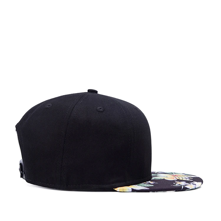 
High quality 6 panel tri-color applique snapback hip hop hats caps 