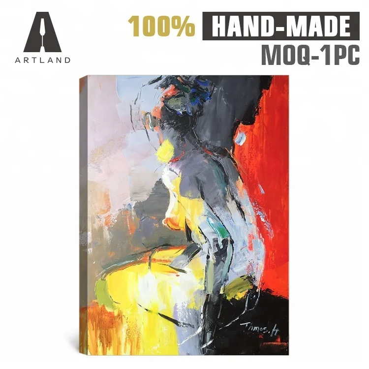 
Hot selling abstract modern art nude body canvas painting 