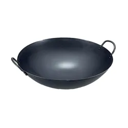 45cm Professional Mini Cooker Chinese Cast Iron Wok Set