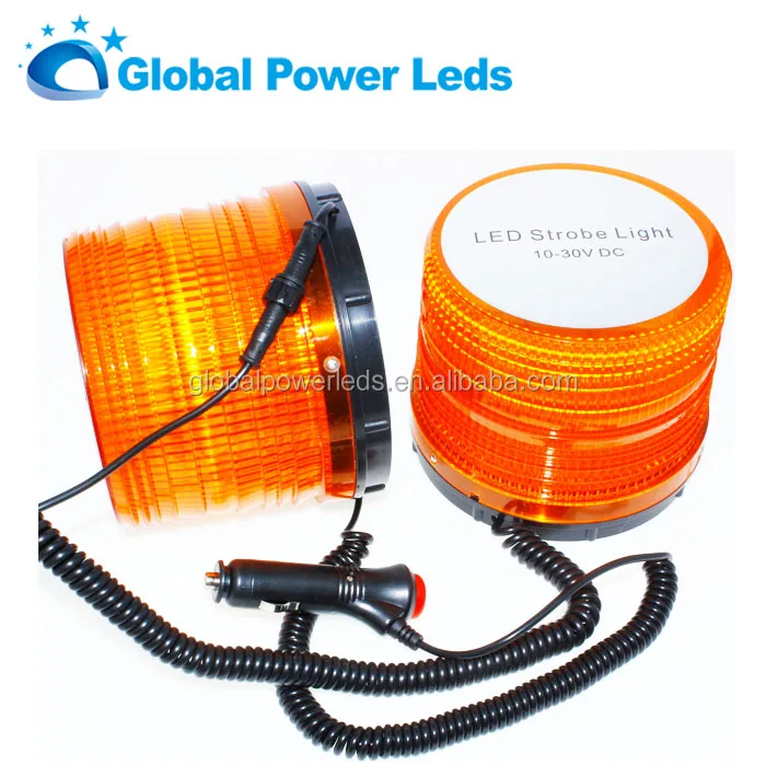 High Brightness Blue Yellow Red 18months Warranty 10-30v school bus safe 12v 24v Led rotate Warning Light double Beacon light