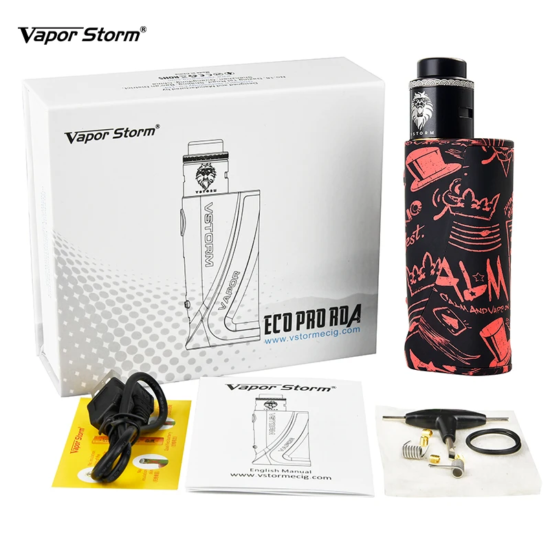 Vapor Storm ECO PRO RDA KIT 80w by single battery e cigarette