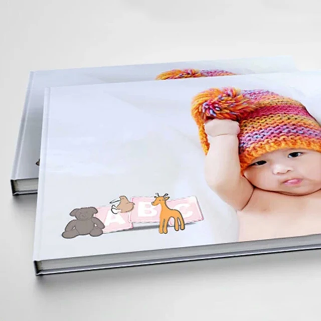 High Quality Hrdcover Deluxe Binding Custom Printed Photo Baby Memory Book