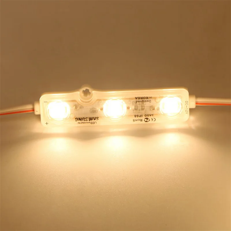 Injection Led Module Import Chips 3pcs 5730 SMD 1.5W IP68 Led Module With Lens
