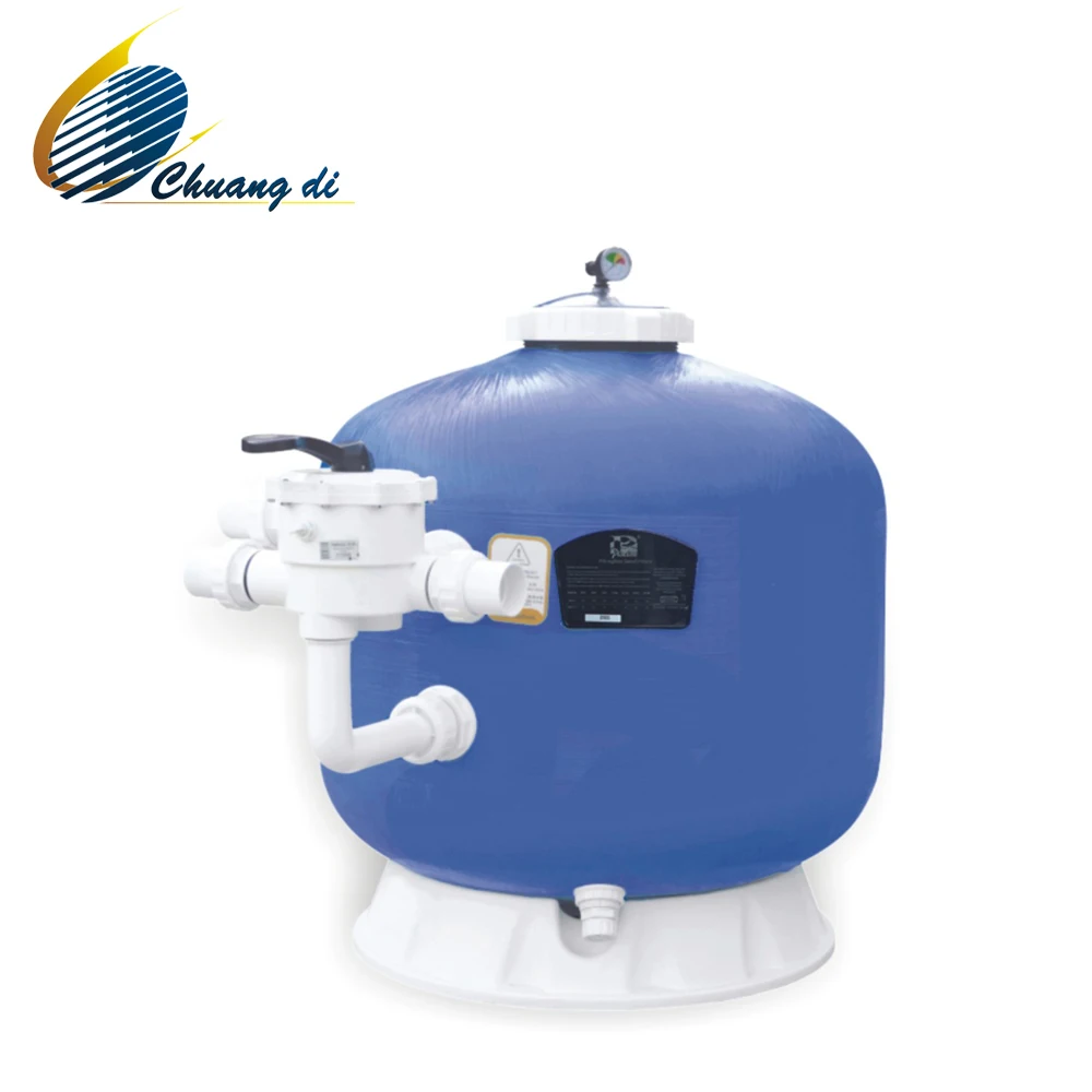 
Swimming pool water filtration fiberglass side mounted sand filter 