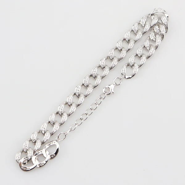 Fashion design bracelet jewelry 925 silver bracelet italy hand chain for men