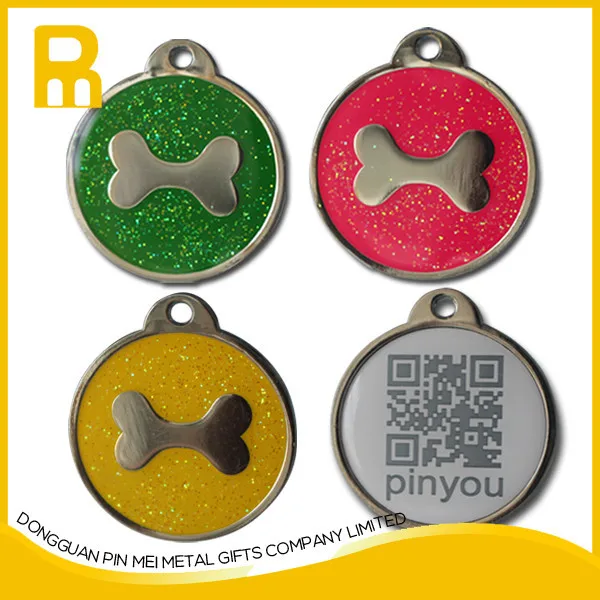 stainless steel pet id tag qr rfid pet tag printing dog tag