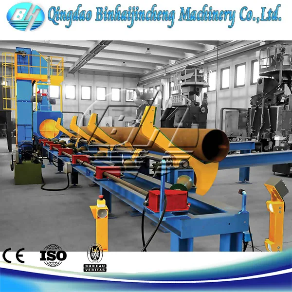 стальной трубы дробеструйной обработки оборудования