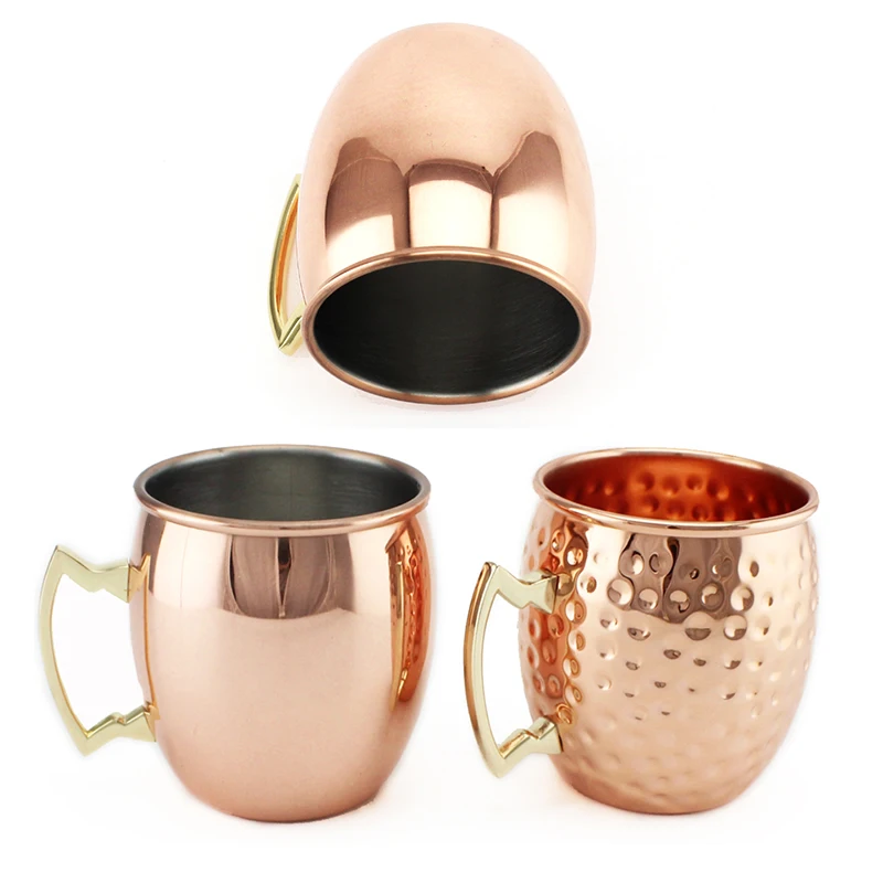 Custom Logo  stainless steel Moscow Mule Mugs  Copper