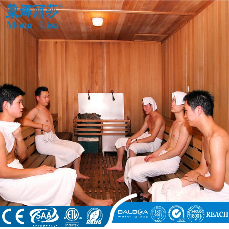 M-6054 colorful sauna cabin with LED saunas room dry steam room