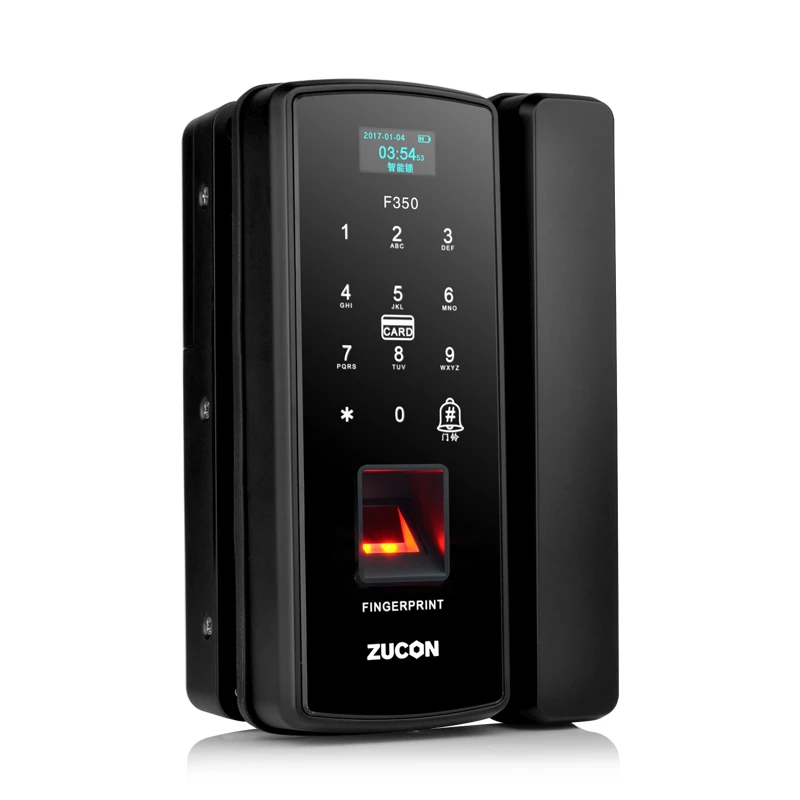 
Waterproof digital biometric fingerprint scanner glass sliding door hotel lock 
