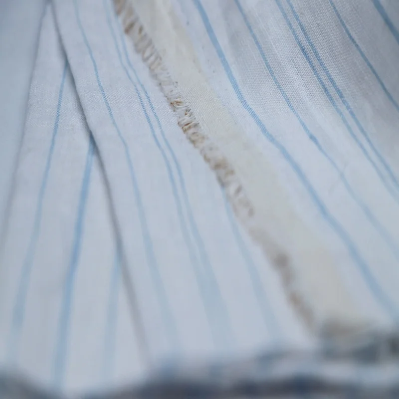 Высококачественная Яркая Цветная окрашенная полосатая льняная ткань 100%