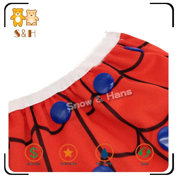 New design high quality soft lining nylon mesh nappies reusable baby swimming pants
