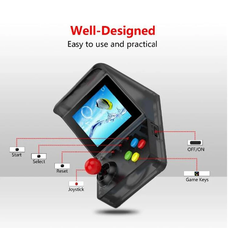 3-inch 32-bit handheld mini arcade game retro machine