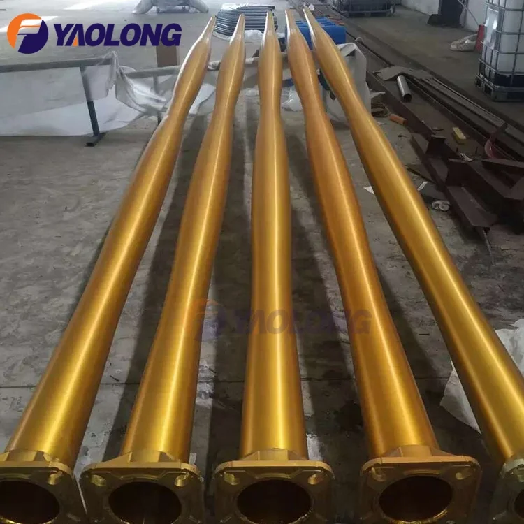 Gourd Shape Aluminium Alloy 3m Gourd Shape Victorian Lamp Post Outdoor Light Pole Price