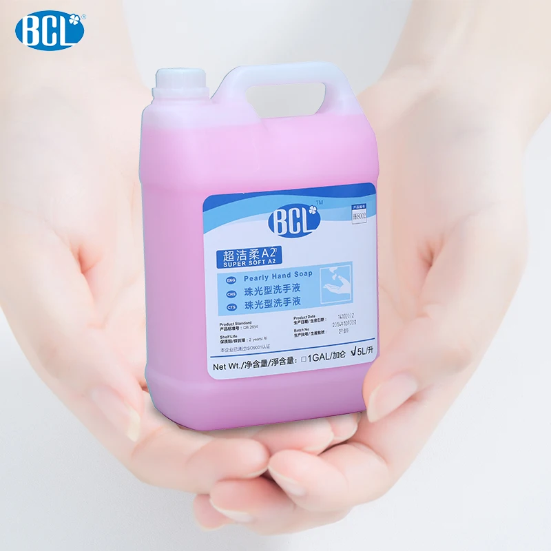 5L Pearly Liquid Hand Soap Chemical Formula Aloe Fragrance for Hotel Restaurant Office School hospital and other public location