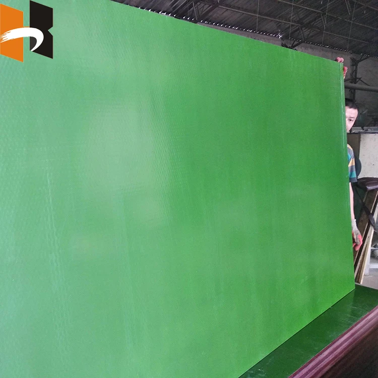 reuse 25 times hardwood core pp plastic faced playwood formwork price