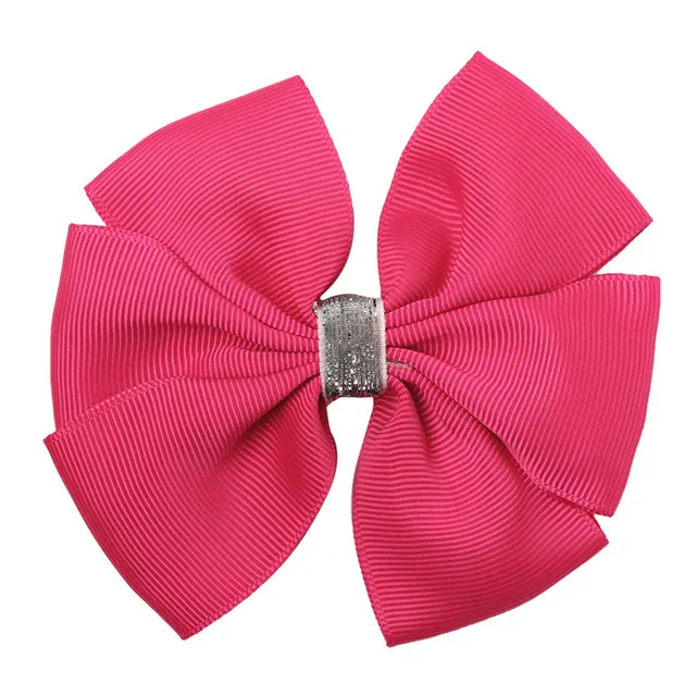 20pcs grosgrain Ribbon 4 inch boutique hair bows girl Hair bow with alligator clips