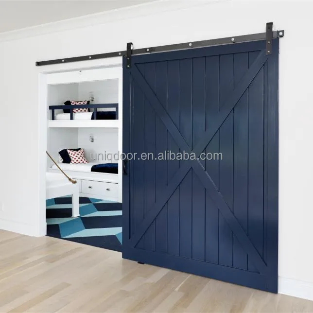 
Modern X Brace Panel Sliding Barn Door Interior For Bed Room 
