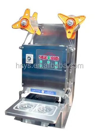 manual plastic cup heat sealing machine for yogurt/bubble tea/juice
