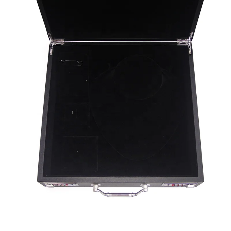 New Fashion Organizer Black Gift Box Jewelry Leatherette Packaging Boxes From China