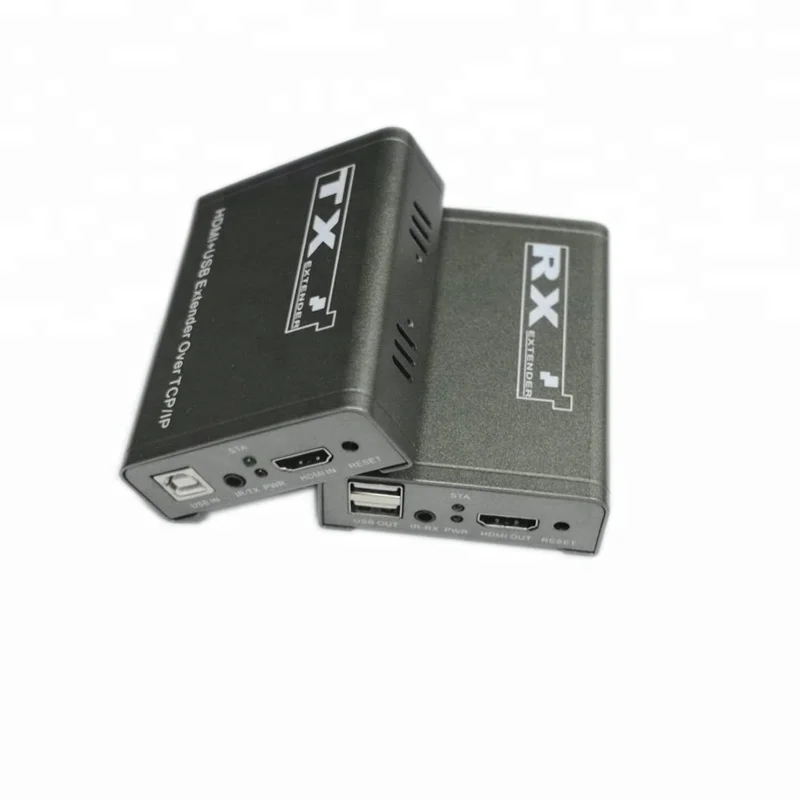 100M single over cat5e cat6 ethernet  IR control+USB 1080P HDMI  KVM extender