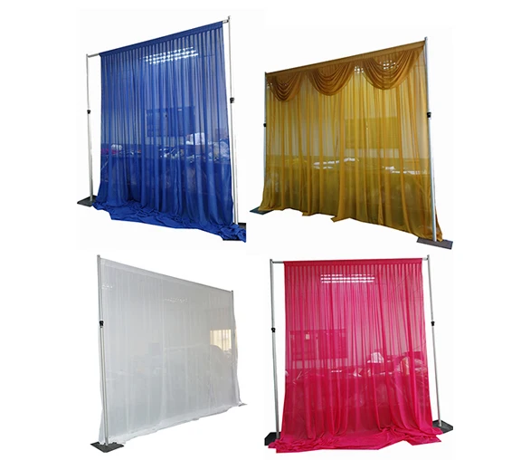 Wedding Decoration of Adjustable Aluminum Pipe Drape Backdrop Stand