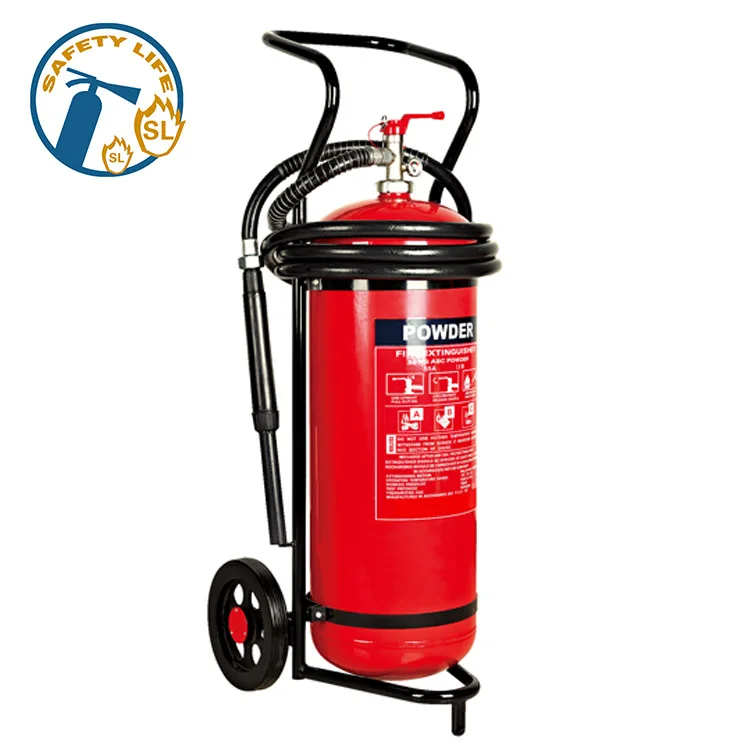 Trolley type 50kg clean agent fe-36 dry powder fire extinguisher