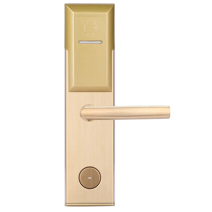 Special flat handle resort rfid hotel keyless card door lock