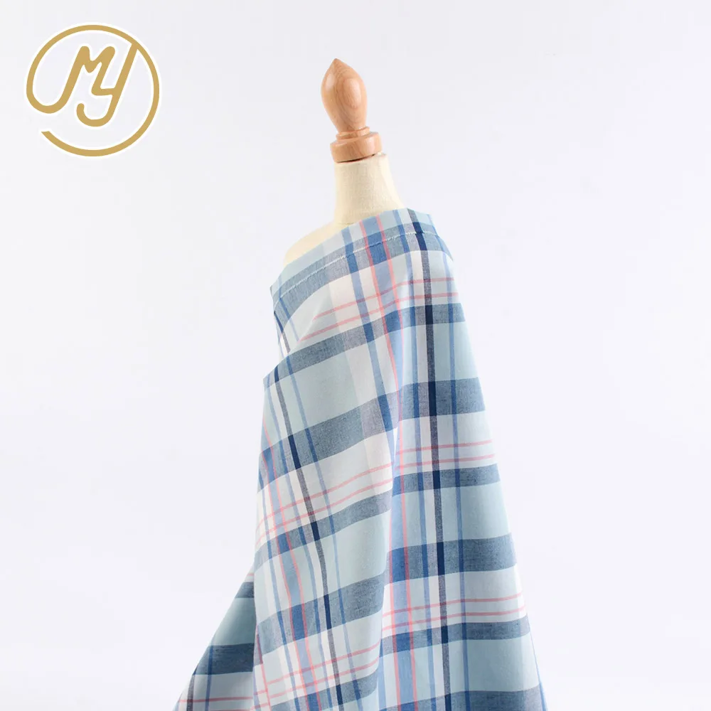 New Fashion Soft Hand Feel Dubai High Quality Stock 100 Cotton Check Shirt Fabric