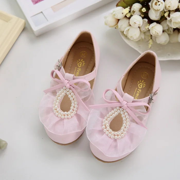 
YY10237S Fashion children new design lace sweet princess wedding dress baby shoes 2018 wholesale lace dress shoes 