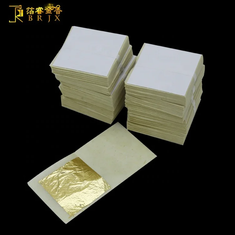 
High quality Factory wholesale 24k edible gold leaf for cake decoration 