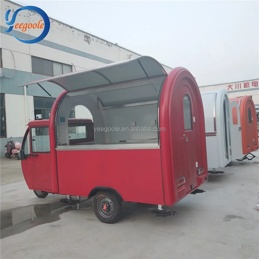 multi-function electric tricycle food cart for sale CE