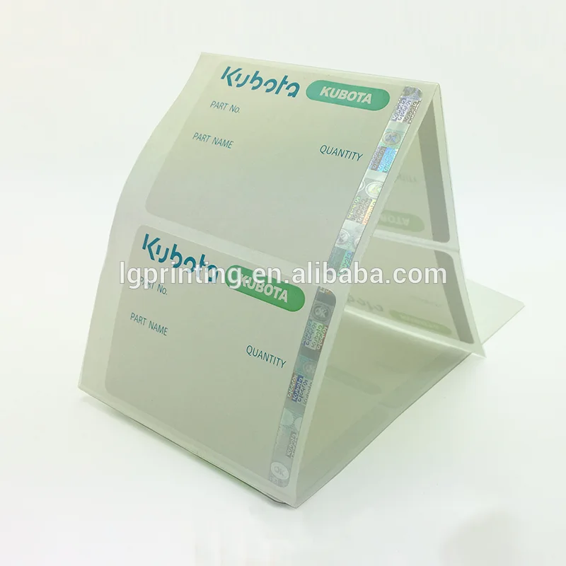 China Supplier Customized Cmyk Printing Paper Silver Stamping Hologram Sticker For Electronic Product