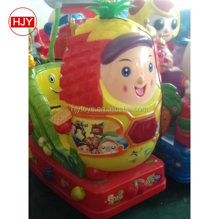 indoor coin operated electronic wobbler swing rocking kids amusement arcade game machine for sale