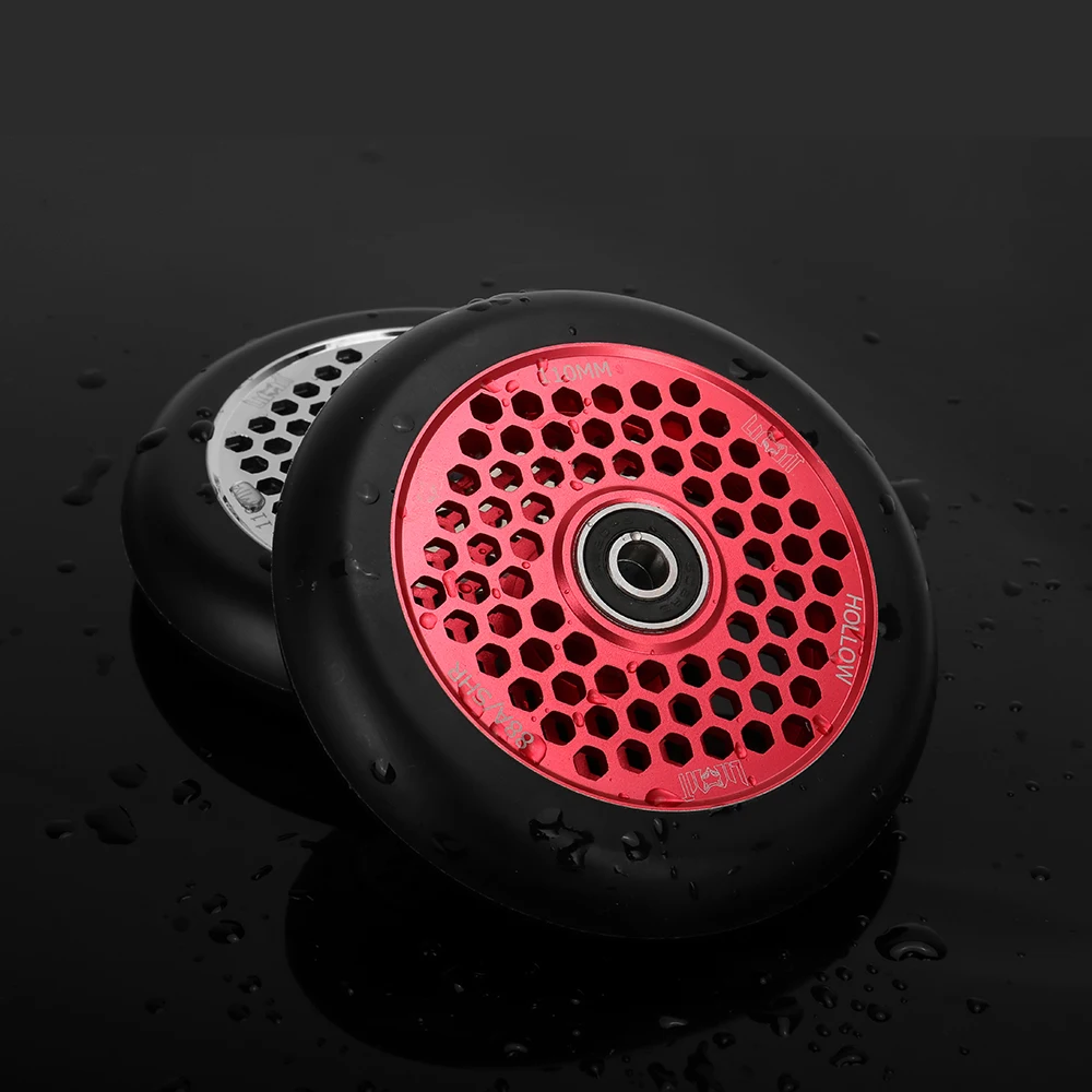 Профессиональный трюковый самокат 110 мм, полиуретановое колесо, внедорожный самокат, полые колеса