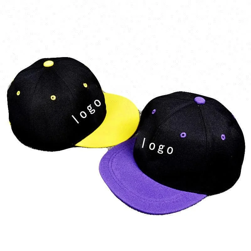 
Wholesale Customized Embroidered Purple Kids Funny Snapback Hats 